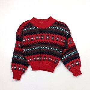 Vintage JPI Sweater Unisex Children's Size 18m Red